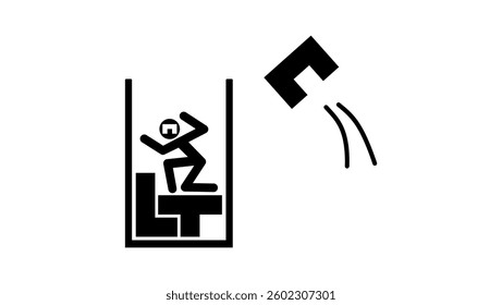materialization of thought, black isolated silhouette