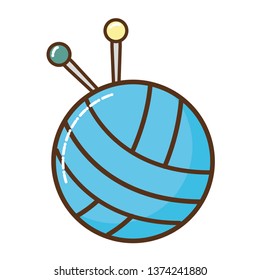 materials for sewing isolated icon