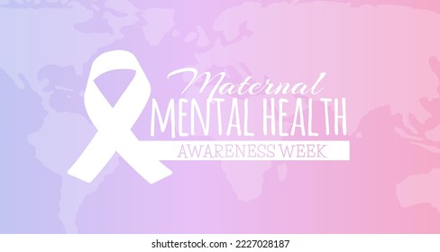 Maternal Mental Health Awareness Week Background Illustration 