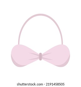 Maternity bra icon. Flat illustration of maternity bra vector icon isolated on white background