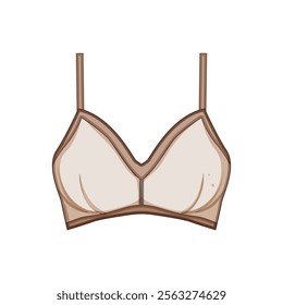 maternity bra modern cartoon. plunge balconette, underwire padded, convertible racerback maternity bra modern sign. isolated symbol vector illustration