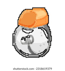 vector retro de arte del píxel de la bomba mamaria de maternidad. bombeo mamario de maternidad. ilustración vintage antigua