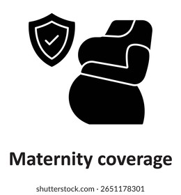 Maternity coverage :Vector Icon which can easily modify or edit