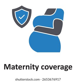 Maternity coverage :Vector Icon which can easily modify or edit

