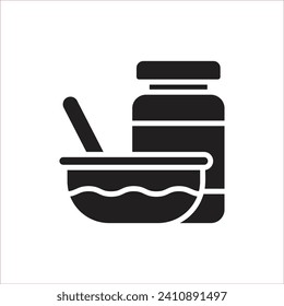 Maternity Food Filled Icon Vector Illustration