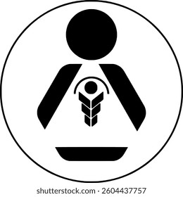 Maternity and growth  concept logo