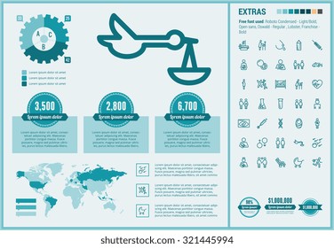 Maternity infographic template and elements. The template includes huge awesome set of thin line icons. Modern minimalistic flat vector design.