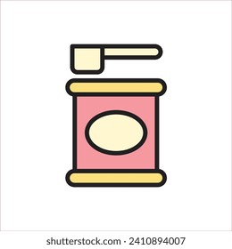 Maternity Milk Icon Vector Illustration