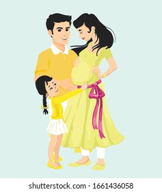 Maternity Photoshoot with husband and kid
