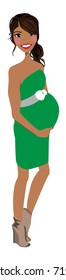 Maternity portrait avatar / clip-art / vector / logo / icon