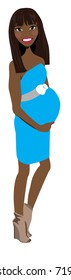 Maternity portrait avatar / clip-art / vector / logo / icon