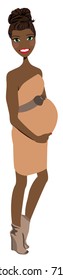 Maternity portrait avatar / clip-art / vector / logo / icon