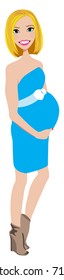 Maternity portrait avatar / clip-art / vector / logo / icon
