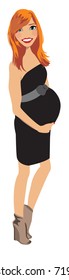 Maternity portrait avatar / clip-art / vector / logo / icon