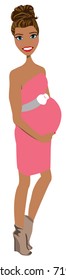 Maternity portrait avatar / clip-art / vector / logo / icon