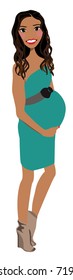Maternity portrait avatar / clip-art / vector / logo / icon