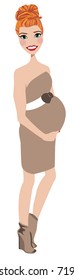 Maternity portrait avatar / clip-art / vector / logo / icon