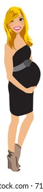 Maternity portrait avatar / clip-art / vector / logo / icon