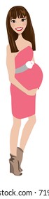 Maternity portrait avatar / clip-art / vector / logo / icon
