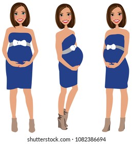 Maternity Portrait clip-art design for use as an avatar or business logo