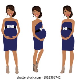 Maternity Portrait clip-art design for use as an avatar or business logo