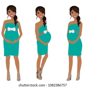 Maternity Portrait clip-art design for use as an avatar or business logo