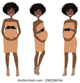 Maternity Portrait clip-art design for use as an avatar or business logo