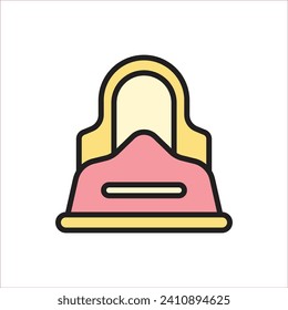 Maternity Potty Icon Vector Illustration