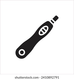 Maternity Pregnancy Test Filled Icon Vector Illustration