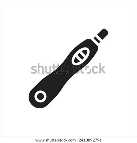Maternity Pregnancy Test Filled Icon Vector Illustration