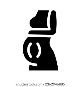 maternity solid icon illustration vector graphic