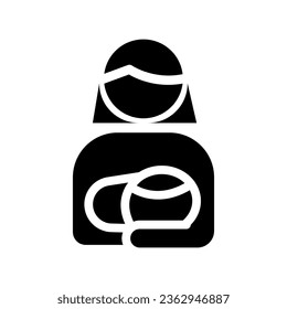 maternity solid icon illustration vector graphic