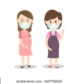 Maternity wear Face Mask Vector