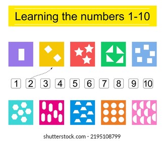 Actividad matemática para los niños. Desarrollar habilidades de aritmética. Ilustración vectorial.