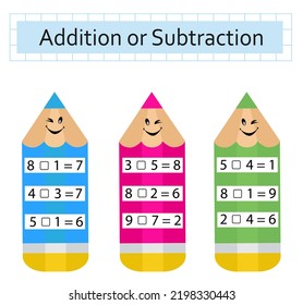 Math activity for kids. Developing numeracy skills. Number range up to 10. Vector illustration.