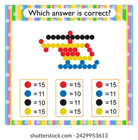 Actividad matemática para niños. Encuentra la respuesta correcta. Caricatura helicóptero colorido. 