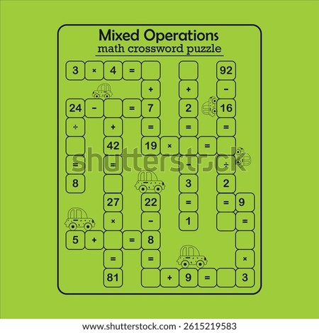 Math activity maze puzzle worksheet for children