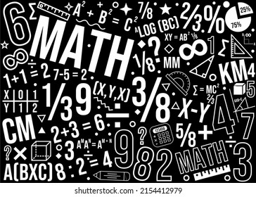 Math background and pattern design 