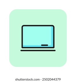 Math blackboard line icon. School, lesson, studying. Education concept. Vector illustration can be used for topics like lessons, school, classes