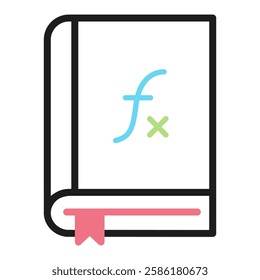 Math book icon. Icon about mathematics