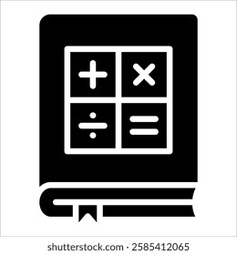 Math Book Icon Element For Design