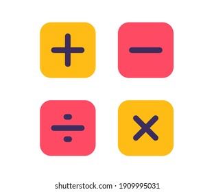 math calculate accounting single isolated icon with flat style