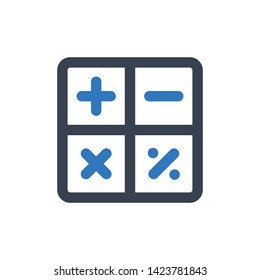 Math, calculation, calculator, accounting Icon