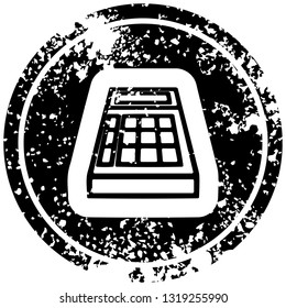 calculadora matemática símbolo de ícone angustiado