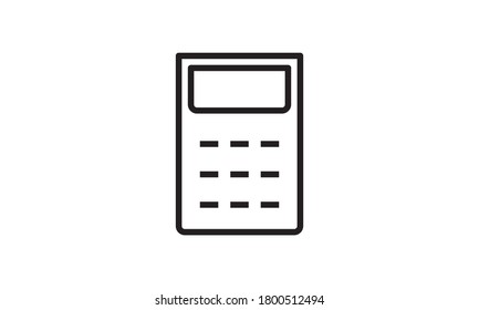 Math Calculator Icon. Accounting, symbol.