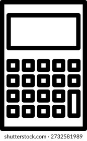 Ilustração gráfica vetorial do ícone da calculadora matemática