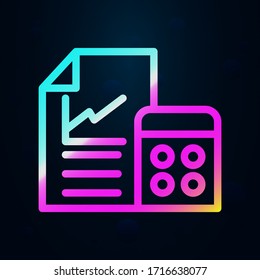 Math, calculator nolan icon. Simple thin line, outline vector of bioengineering icons for ui and ux, website or mobile application