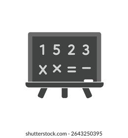 Math Chalkboard with Numbers Representing Fundamental Math Education and Learning