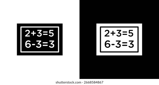 Ícone da classe Math, ícone plano de vetor. Ilustração plana.