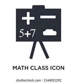 Math class icon vector isolated on white background for your web and mobile app design, Math class logo concept